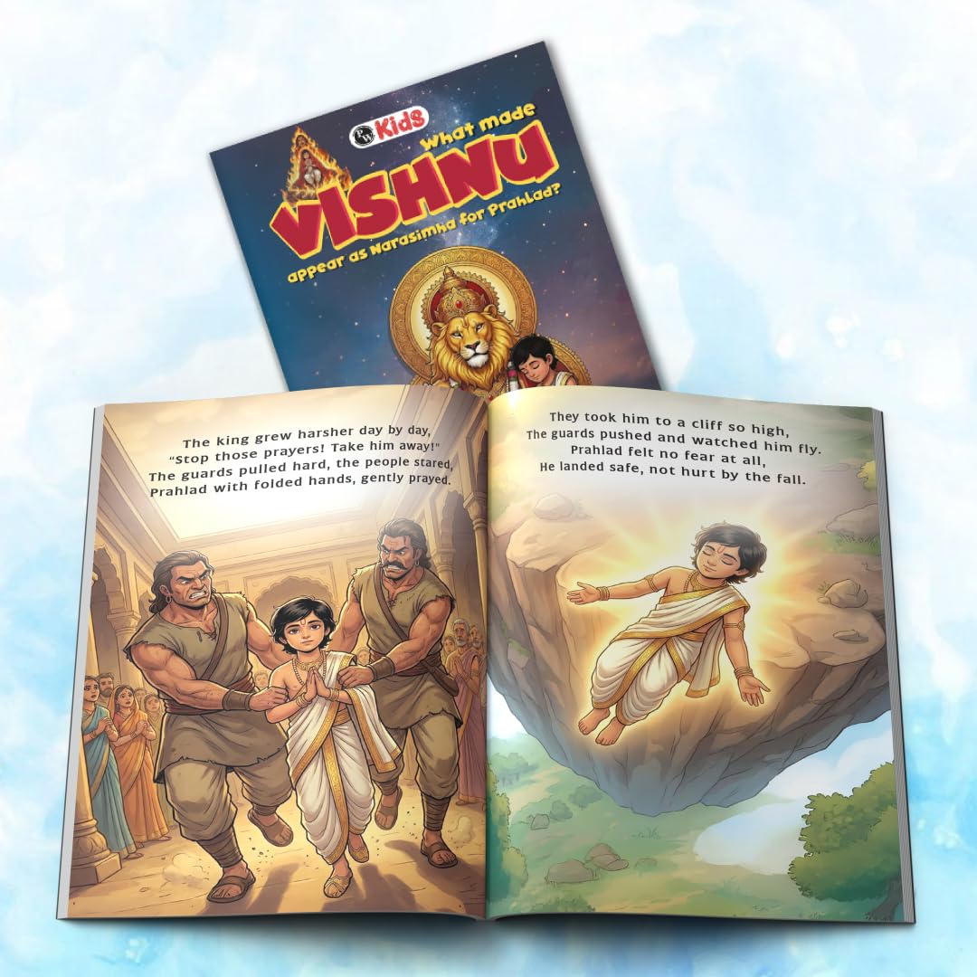 Mythology Story of Gods For Kids (Set of 5 Books) | Ganesha, Hanuman, Krishna, Rama, Bhakta Prahlad & Vishnu | Colourfully Illustrated Easy Spiritual Tales with Moral Values