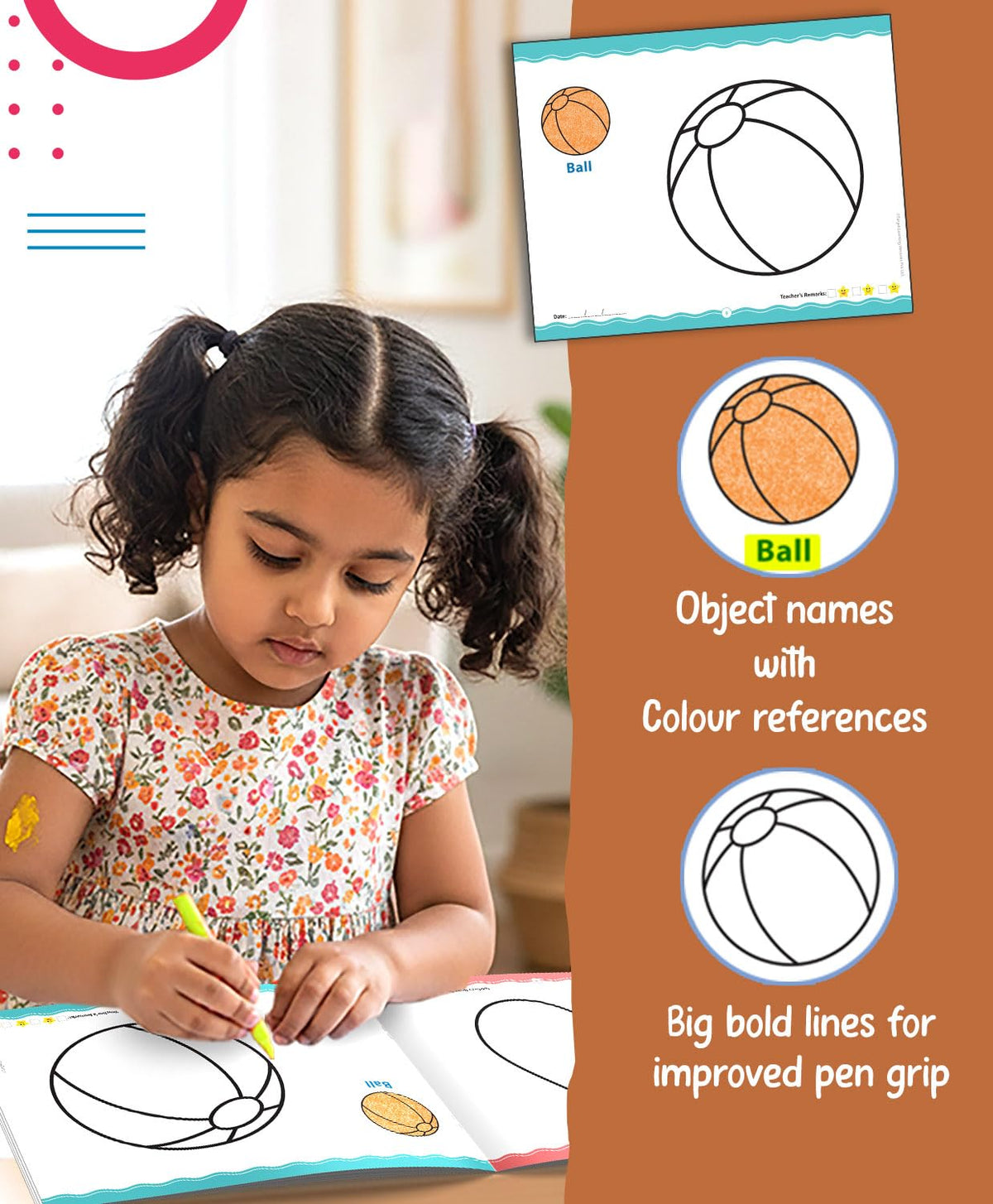 Colouring and Drawing Books for Kids | Practice Copy Color Books | For Preschool, Nursery, Early Learners and Kindergarten Children | 2 to 5 Year Old | Pack of 2