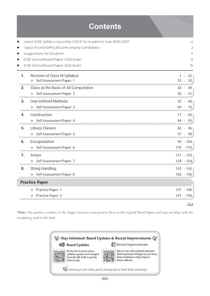 Oswaal Class 10 ICSE Question Bank Computer Applications (2017-2026) | For 2027 Exam Chapter-wise & Topic-wise with Competency Based Questions | Includes 2026 Paper - fully solved | Practice Papers