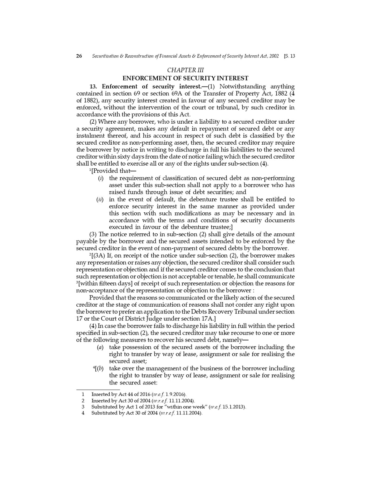 Lawmann's Securitisation and Reconstruction of Financial Assets and Enforcement of Security Interest Act, 2002 | SARFAESI Rules | Bare Act with Comments