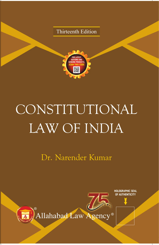 Constitutional Law of India by Narender Kumar | 2026 Edition | Textbook for LLB, LLM, Judiciary & UGC-NET | Allahabad Law Agency