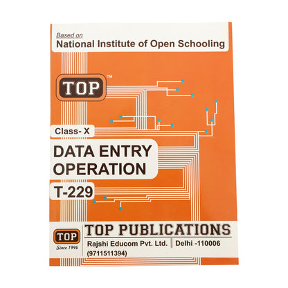 TOP NIOS Class 10 Data Entry Operation T-229 Guide