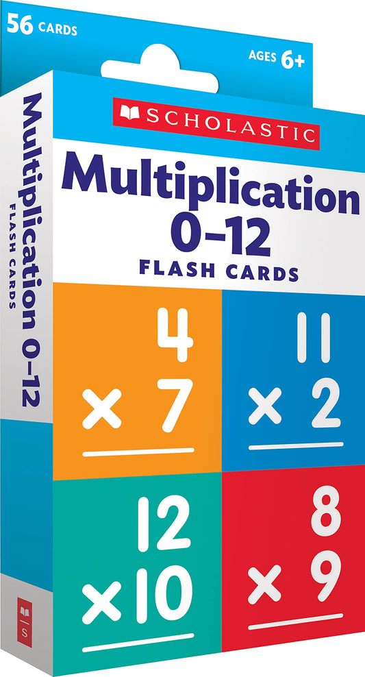 Flash Cards: Multiplication 0 - 12 