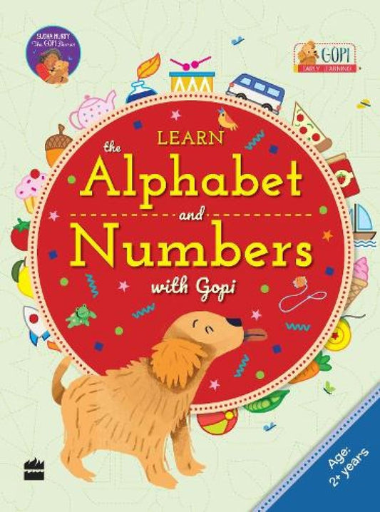 Learn the Alphabet and Numbers with Gopi book cover