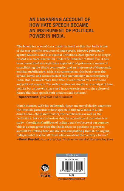 It Started with Words : The Epidemic of Hate Speech in New India | Harsh Mander