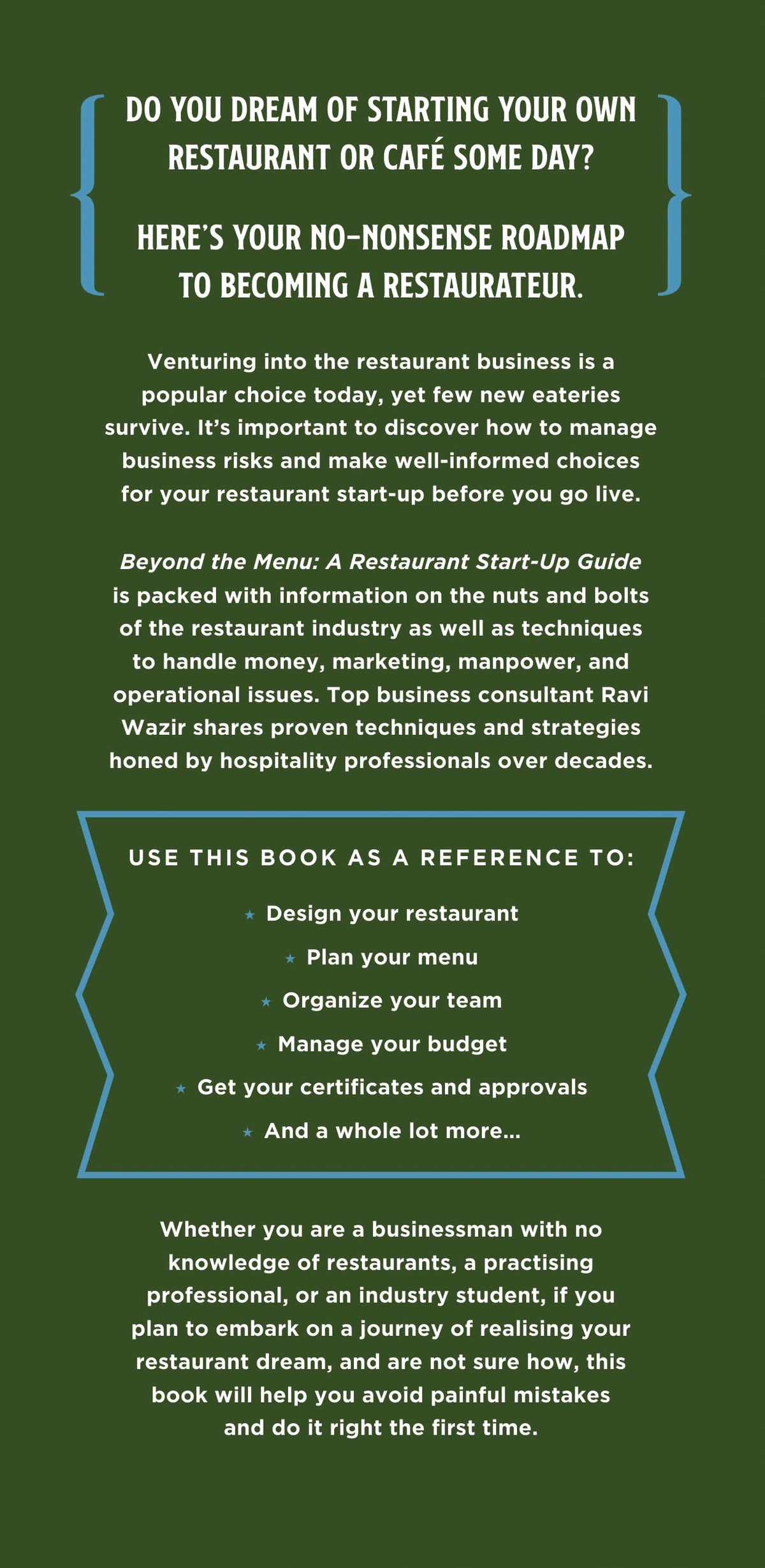 Beyond the Menu: A Restaurant Start-up Guide: Launching and Managing a Profitable Restaurant