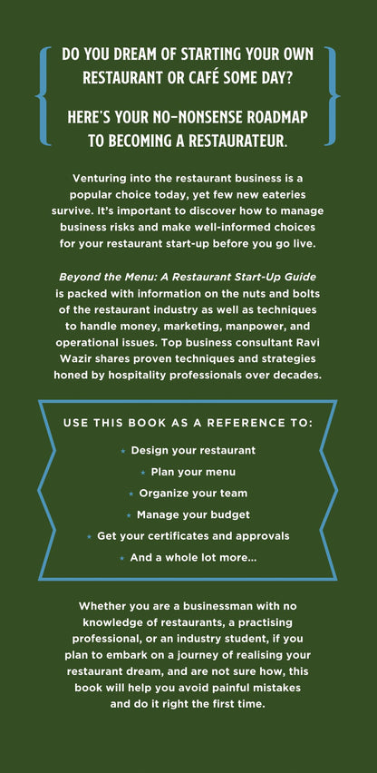 Beyond the Menu: A Restaurant Start-up Guide: Launching and Managing a Profitable Restaurant