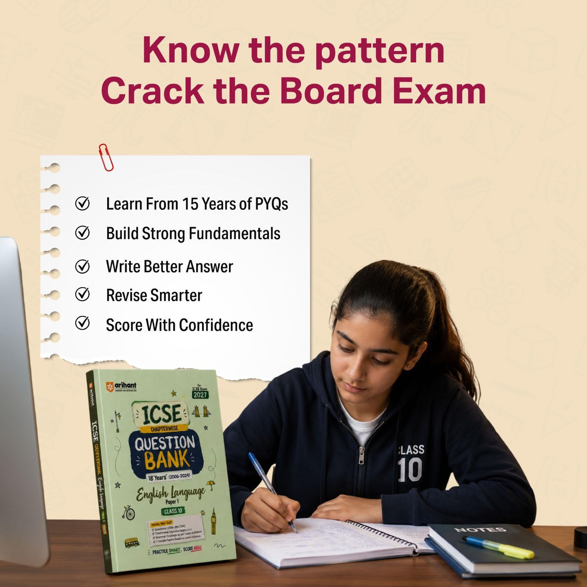 Arihant ICSE Question Bank Class 10 Computer Applications For Board Exam 2027 | 22 Years Chapterwise & Topicwise PYQs (2026–2005) with Detailed Step-by-Step Solutions, 3 Sample Papers