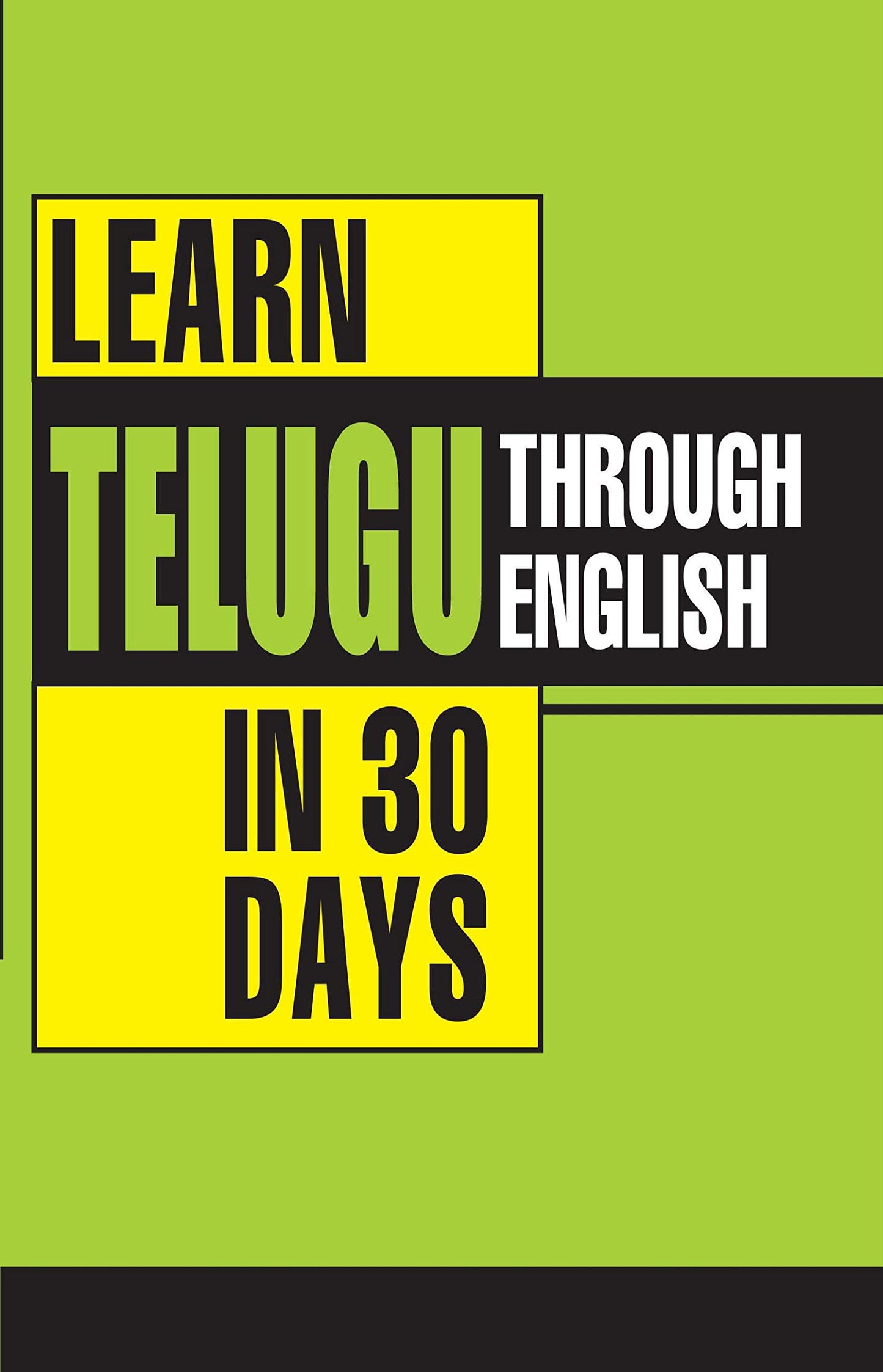 Learn Telugu In 30 Days Through English English(PB) book cover