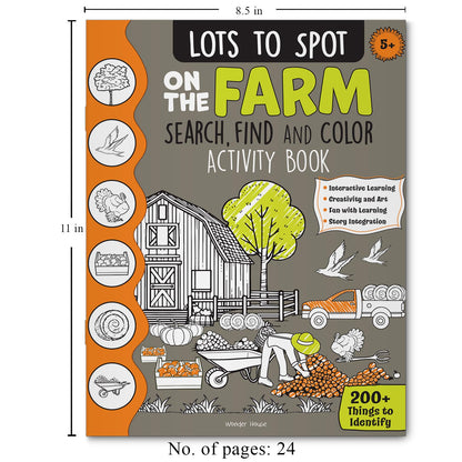 Lots to Spot On The Farm: Search, Find and Color Activity Book