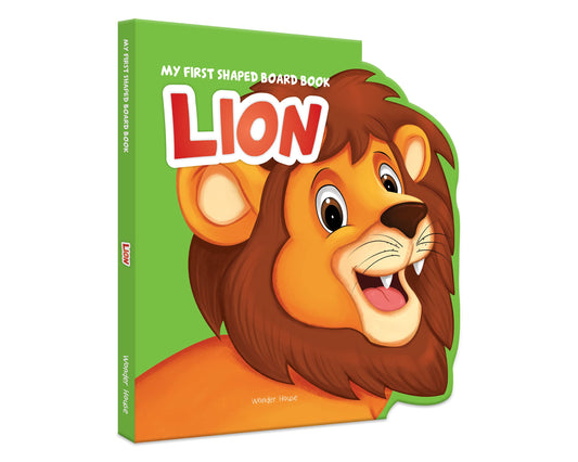 My First Shaped Board Book: Illustrated Lion - Animal Picture Book for Kids Age 2+ Board book book cover