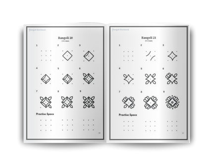 Mindful Rangoli Art Vol. 1: 50 Step-by-Step Rangoli and Muggulu Designs with 3 and 4 Dots | For Mindfulness | Creativity | Stress Relief (Mindful Art Therapy)