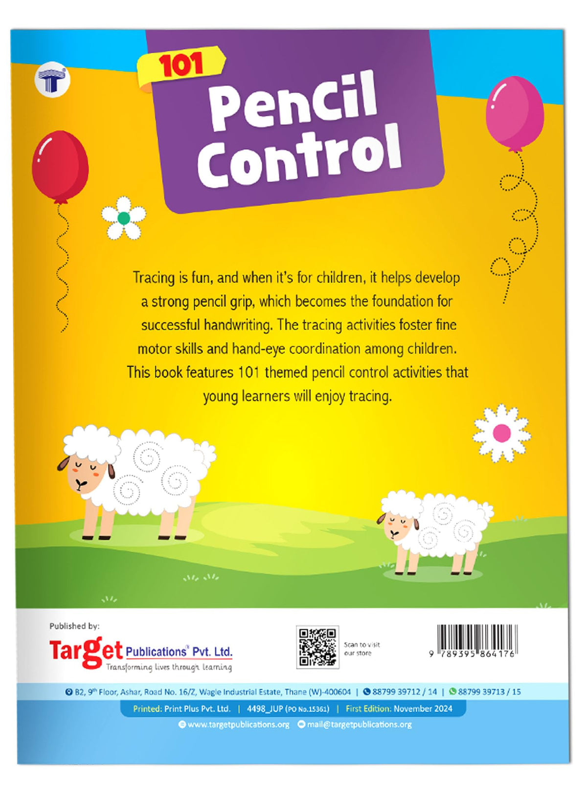 Tracing Books for Kids - 101 Pencil Control Activity Book | Early Learning Tracing Lines & Pattern Writing Activities | Age 2+ Years