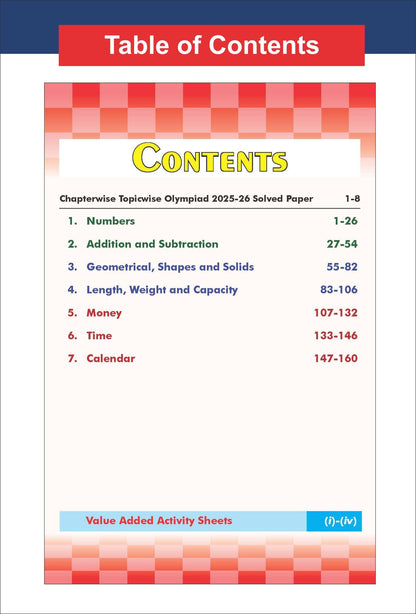 Disha Olympiad Champs Mathematics Class 1 with Chapter-wise Previous 13 Year (2013 - 2025) Questions 6th Edition | Complete Prep Guide with Theory, PYQs, Past & Practice Exercise