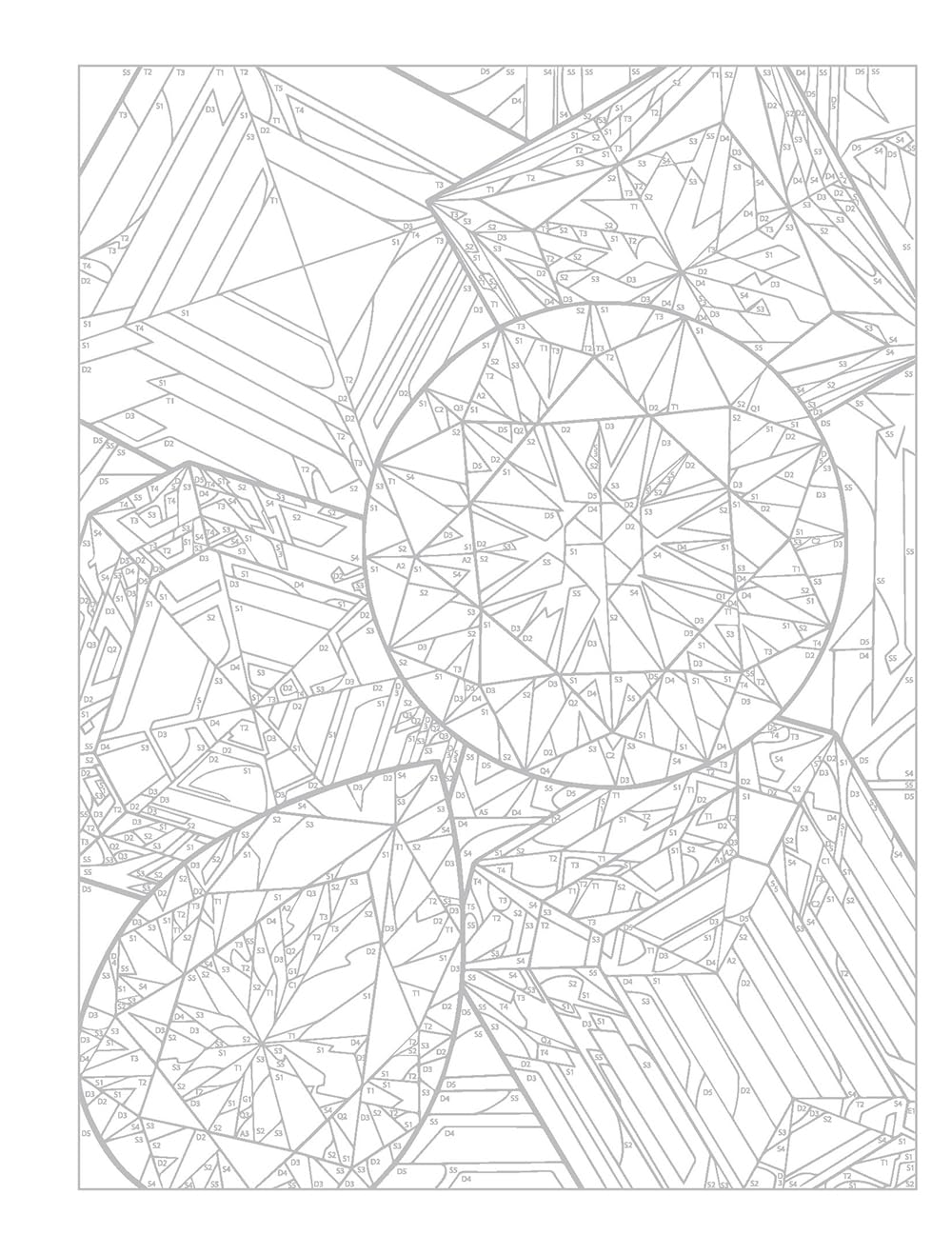 Creative Haven Gemstones Color by Number (Adult Coloring Books: Art & Design)