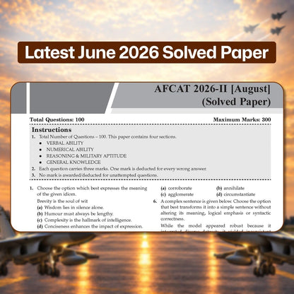 Oswaal AFCAT 16 Years’ Chapter-wise & Topic-wise Solved Papers | Flying, Technical & Ground Duty Branches |PYQs (2011–2026) with Latest Solved Paper |For 2027 Exam |With Oswaal AI