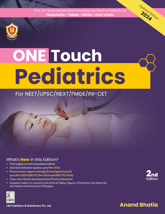 One Touch Pediatrics For Neet Upsc Next Fmge Nin-Cet 2Ed (Pb 2025)