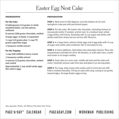 New York Times Cooking Page-A-Day® Calendar 2026: A Year of Fresh and Delicious Recipes 