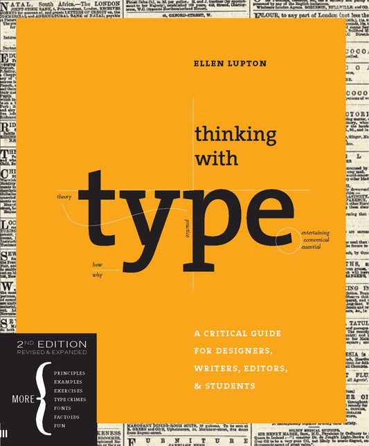 Thinking with type: A Critical Guide for Designers  Writers  Editors  & Students by Ellen Lupton (Author) book cover