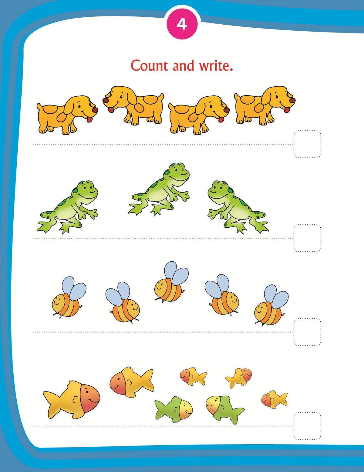 Kids 1st Activity Book – Math’s For Ages 3–4 | Fun Tracing, Counting, and Number Activities | Early Math Learning with Colorful Pictures.