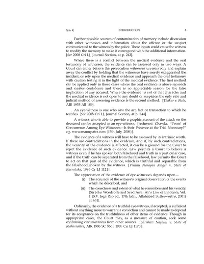 Medical Evidence | Death and Injury | Topic wise case laws on Medical Evidence | With Cross References to New Criminal Laws
