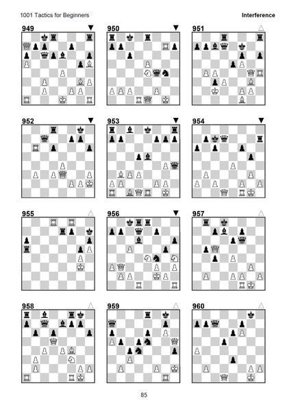 1001 Tactics for Beginners - Complete Tactical Training for Improving Chess Players | A4 Size Chess Puzzle Book