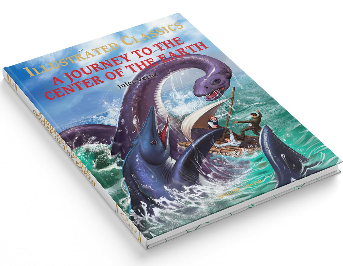 Journey To The Center of The Earth: Illustrated Abridged Children Classics English Novel With Review Questions (Hardback)