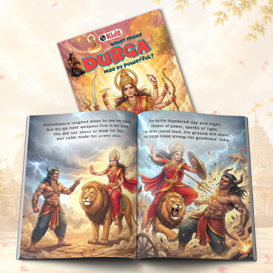 Mythology Books for Kids, Set of 5 Goddesses Books, Durga, Saraswati, Lakshmi, Kali & Parvati, Story Book for Kids