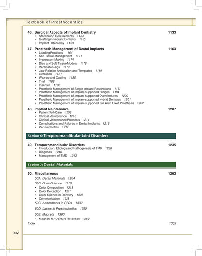 Textbook of Prosthodontics