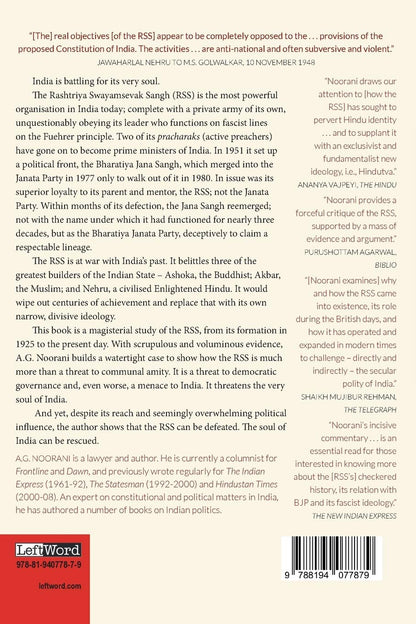 The RSS : A Menace to India