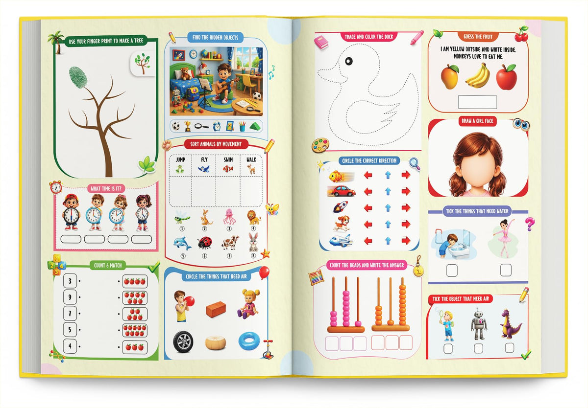Activity Book for 7 + Year Old | Best Selling 1001 Brain Booster Activity Book for 7 Year Old | Kids Activity Book - Puzzle, Sudoku, Maze, Colouring, Dot To Dot, Matching, Seek & Find, Spot Difference