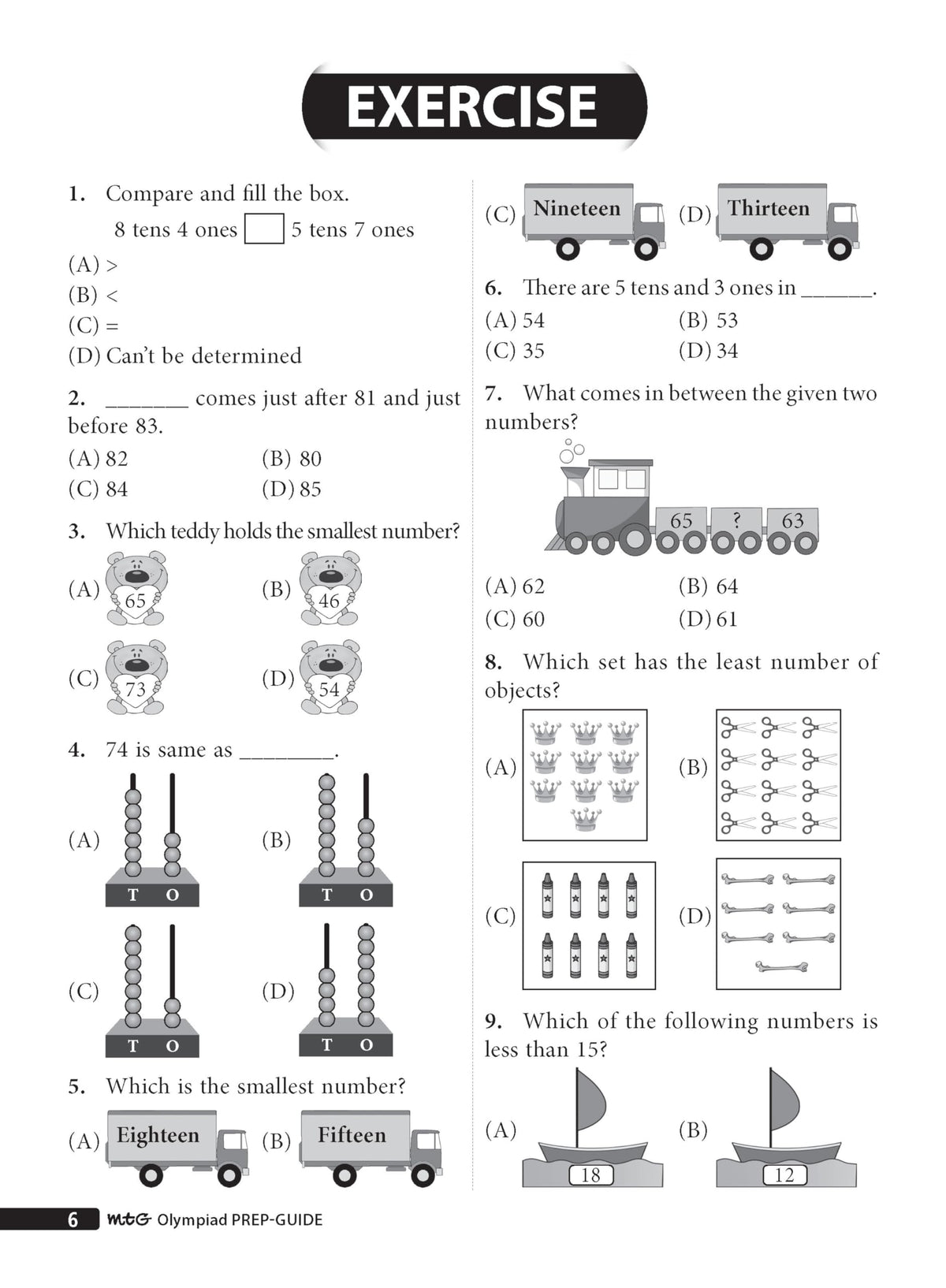 MTG Mathematics (IMO) Olympiad Prep Guide Class 1 | Detailed Theory, Exercise with Self Test For Practice | SOF Olympiad Books For Exam 2026-27 (Useful For Level-1)