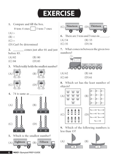 MTG Mathematics (IMO) Olympiad Prep Guide Class 1 | Detailed Theory, Exercise with Self Test For Practice | SOF Olympiad Books For Exam 2026-27 (Useful For Level-1)