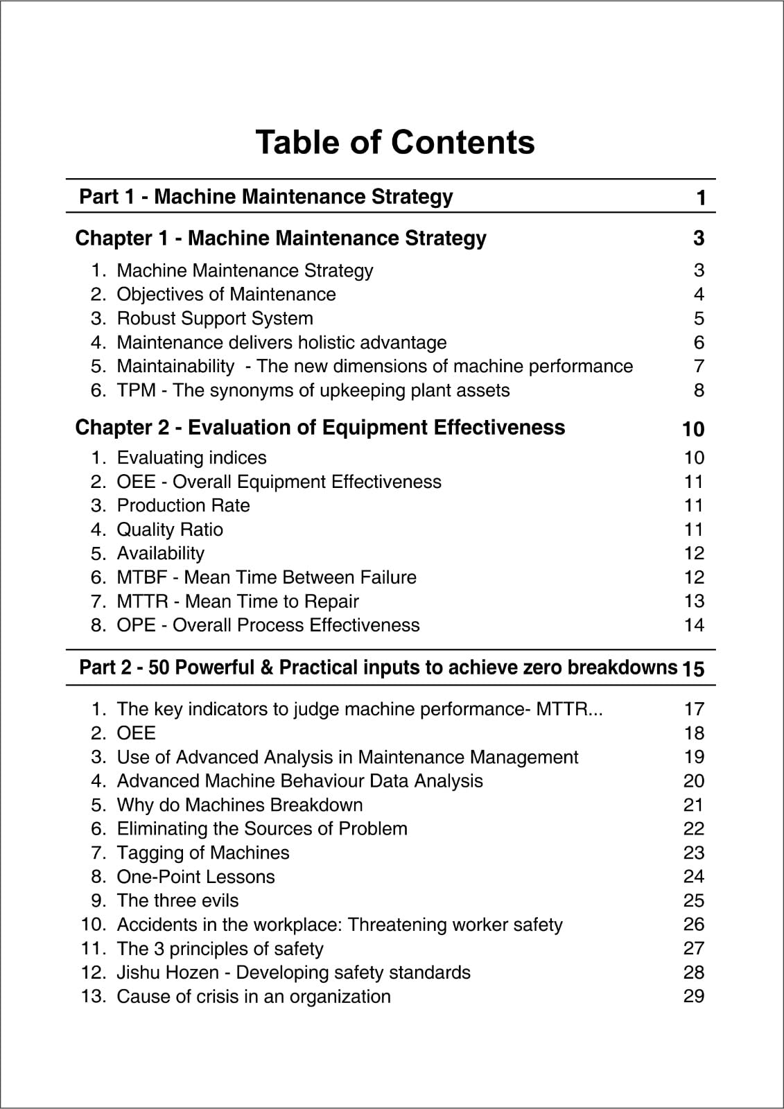TPM Total Productive Maintenance Challenges for Today & Tomorrow in.. Machine Maintenance Engineering