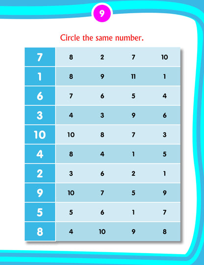 Kids 1st Activity Book – Math’s For Ages 3–4 | Fun Tracing, Counting, and Number Activities | Early Math Learning with Colorful Pictures.