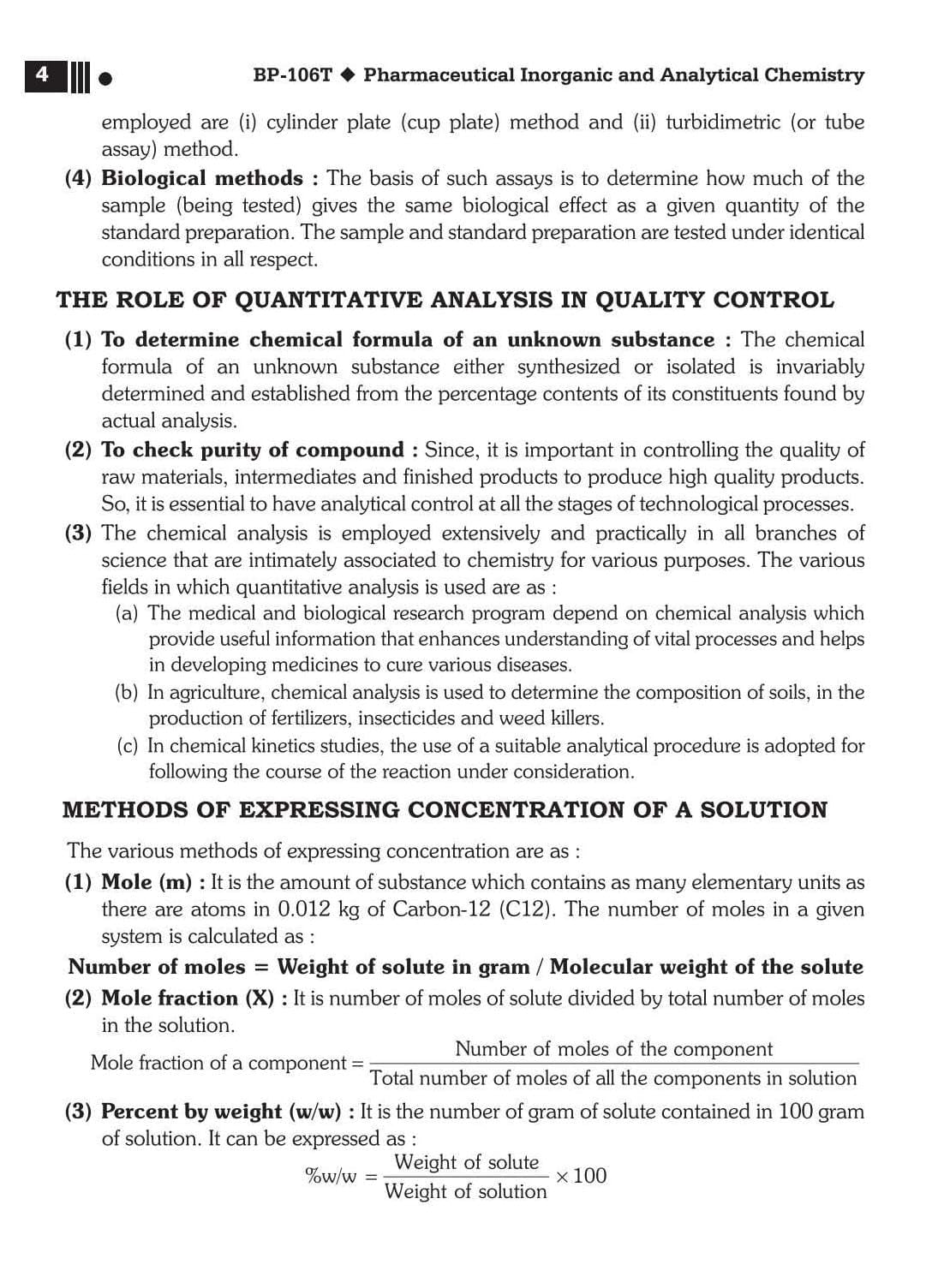 B.Pharm 1st Semester Pharmaceutical Inorganic & Analytical Chemistry Book | BP106T | Latest PCI Syllabus 2026 | NEP 2020 | Bachelor of Pharmacy Study ... Publications (B.pharm First Semester Series)