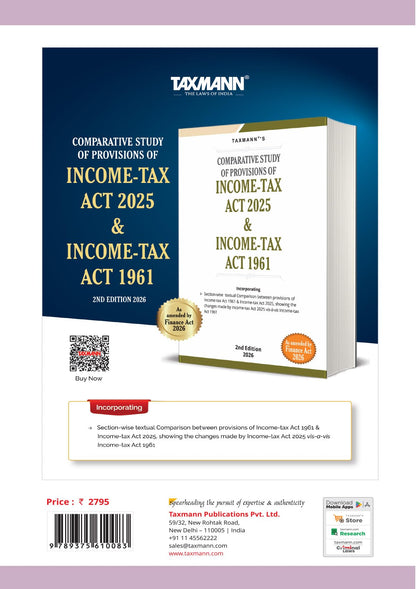 Taxmann's Income-Tax Act 2025 [Finance Act 2026] – Fully Annotated Reference—Incorporating Four-dimension Section-level Annotations | Granular Three-layer 1961–2025 Cross-reference System