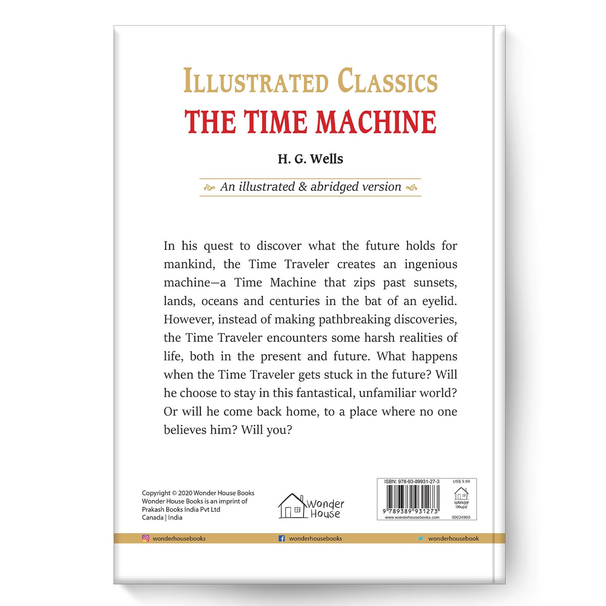 Time Machine: Illustrated Abridged Children Classics English Novel With Review Questions(Hardback)