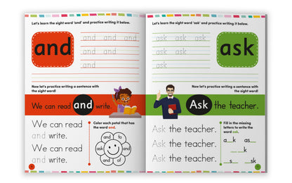 Sight Words and Sentences-Level 1: Practice Workbook of the Most Common Sight Words | Engaging Activities to Learn High-Frequency Words and Build Reading Fluency & Vocabulary for Preschool Kids I Ages 3+ [Select Learning]