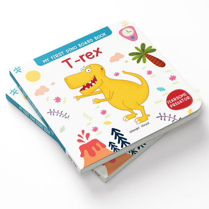 T. rex – My First Dino Board Book: Illustrated Dinosaur Picture Book for Kids | Learn Fun Facts About the Fierce Tyrannosaurus Rex with Bright Images & Simple Text | Sturdy Board Book for Toddlers & Preschoolers | Ages 2–5 Years