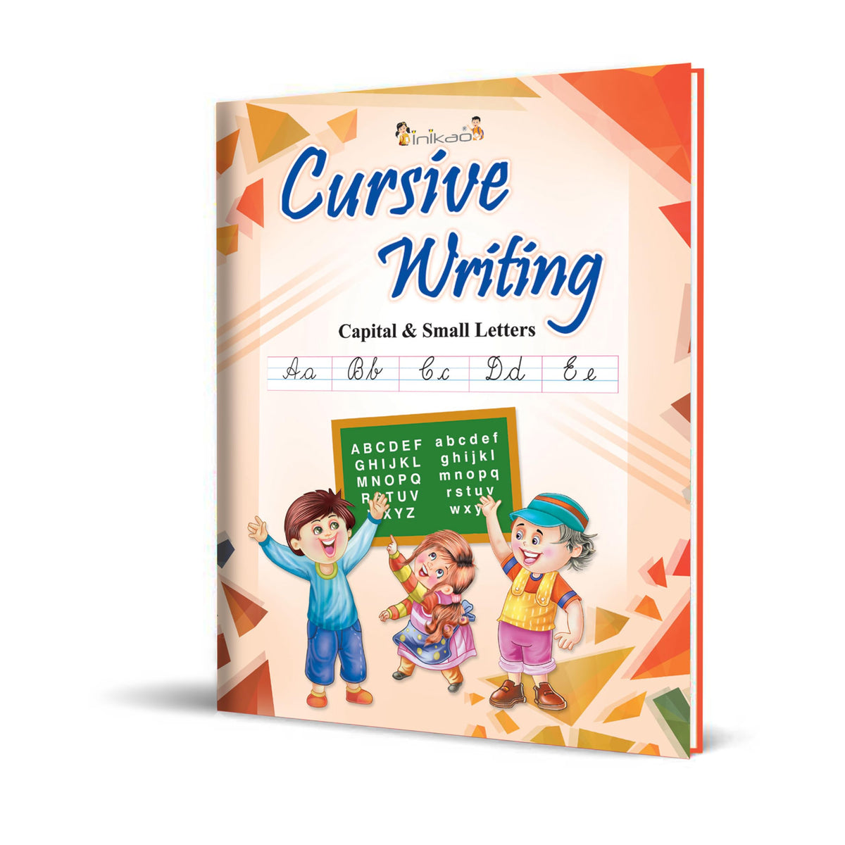 InIkao Cursive Writing Book on Capital & Small Letters for Kids Age 3+ Years | Trace and Write Handwriting Practice Workbook on English Alphabet Cursive Capital & Small Letters