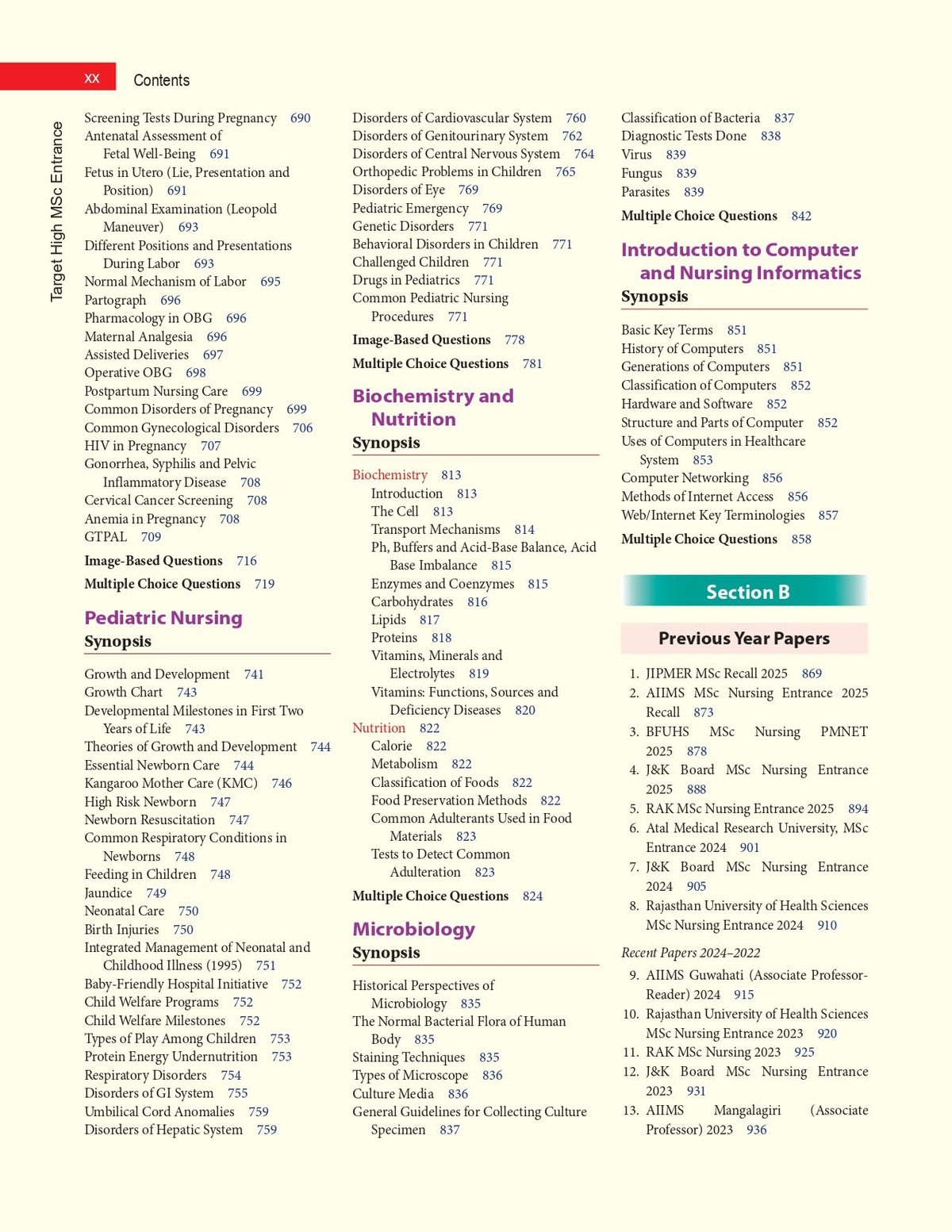 TARGET HIGH MSc Nursing Entrance, 3rd COLORED HYBRID EDITION (PB 2026)