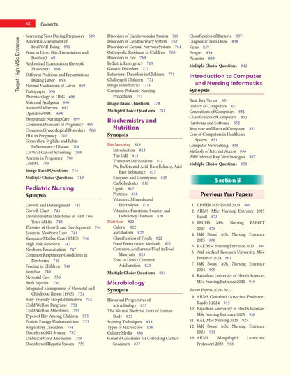 TARGET HIGH MSc Nursing Entrance, 3rd COLORED HYBRID EDITION (PB 2026)