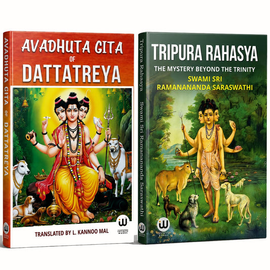 Avadhuta Gita | Tripura Rahasya Combo Set of 2 Dattatreya Book in English Avadhut Geeta Avadhoot Rahasyam Gurudev Datta Books Datt Shree Guru Charitra Awadhoot Shri Gurucharitra Mahatmya Puran Lord