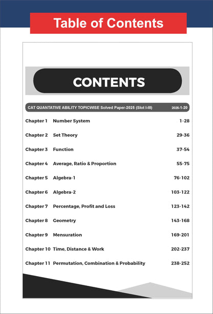 Disha 43 Topic-wise CAT Quantitative Ability (QA) Previous Year Solved Papers (2025 - 1994) 19th edition | Previous Year Questions PYQs for CAT 2026