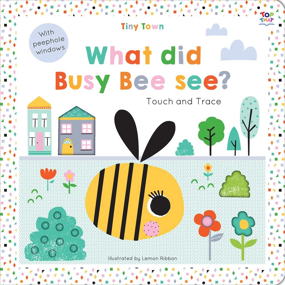 TINY TOWN TOUCH AND TRACE: WHAT DID BUSY BEE SEE? book cover