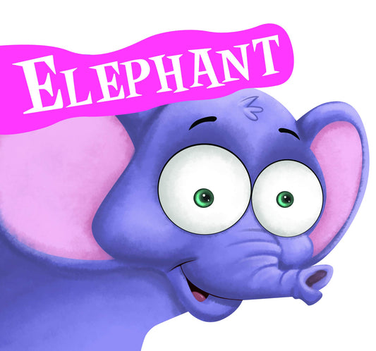 Board Book : Elephant ( Animals and Birds ) - Cutout Board Books by Om Books Editorial Team book cover