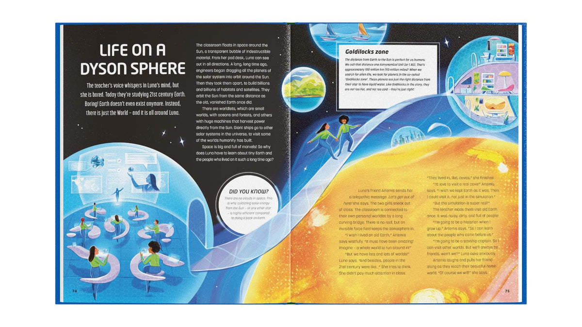 The Children's Book of the Future: An Illustrated STEM & Science Book Exploring Future Technology, Space, Robots & Life on Other Planets