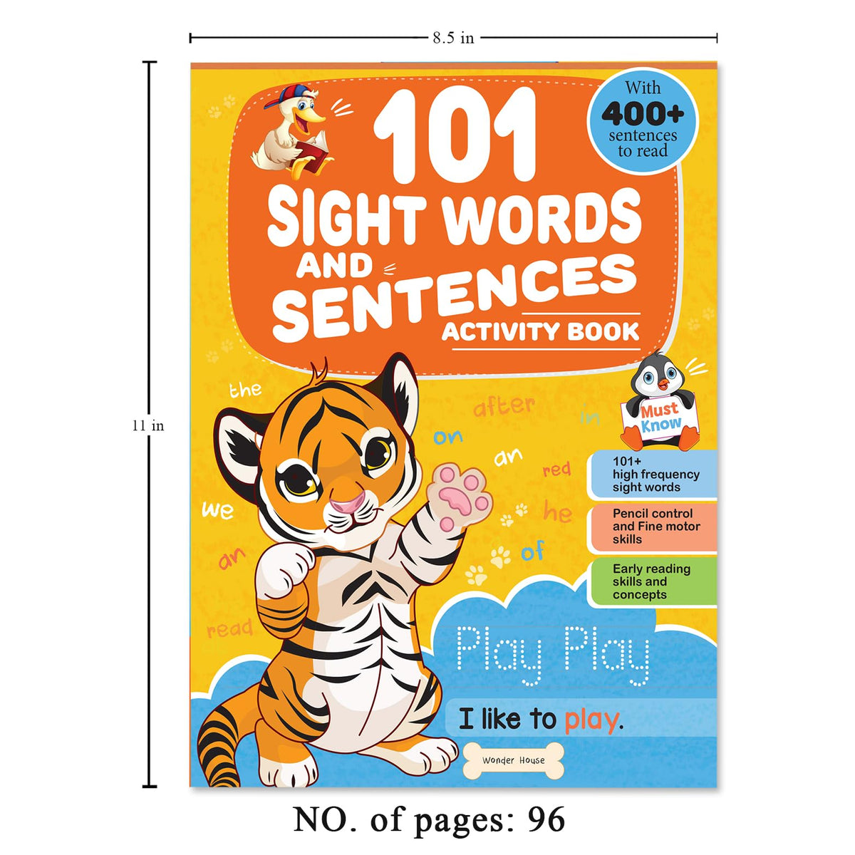 101 Sight Words and Sentences: Activity Book for Children | 400+ Sentences to Read and Practice | Ages 4–7 | Build Early Reading Fluency with Fun Exercises