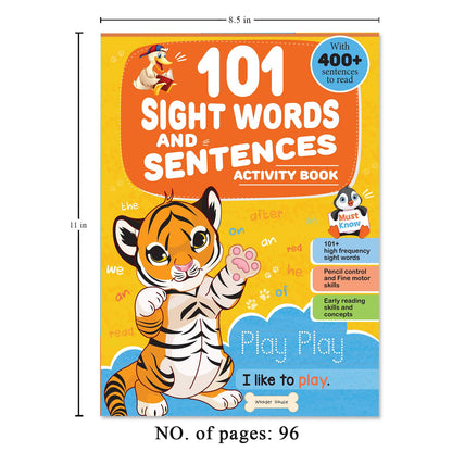 101 Sight Words and Sentences: Activity Book for Children | 400+ Sentences to Read and Practice | Ages 4–7 | Build Early Reading Fluency with Fun Exercises
